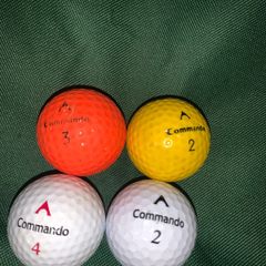Commando golf balls (4)