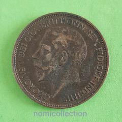 United Kingdom 1923 year Bronze Half Penny.