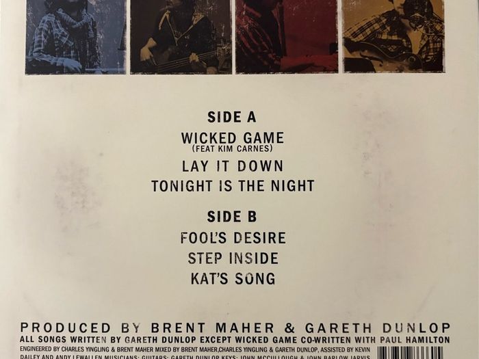 Gareth Dunlop - Step Inside. Rare Canadian 10" Limited Edition six song  EP. Features Kim Carnes of Betty Davis Eyes fame!  Irish singer songwriter from Belfast.