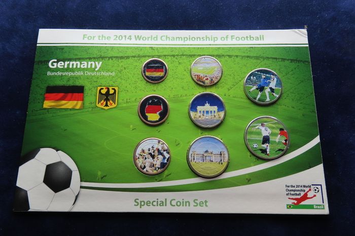 Germany Special euro coins set World football champions 2014