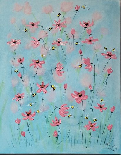 Acrylic on canvas!