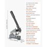 Sheet Metal Shear, 155 mm Manual Hand Plate Shear, Heavy Duty Mounting Type Sheet Cutter with Solid Steel Frame, High Precision, Extended Handle Image 2