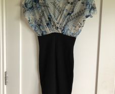 Australian Designer Sheer Top Pencil Dress