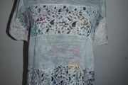 Italian lace sequin top size UK18 EU46 Postage included