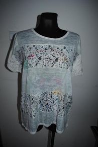 Italian lace sequin top size UK18 EU46 Postage included