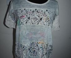 Italian lace sequin top size UK18 EU46 Postage included