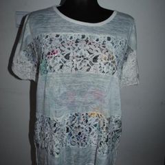 Italian lace sequin top size UK18 EU46 Postage included