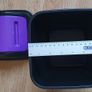 A Cute Purple & Black Swing Lid Bin - Size in Pics - E Image 3