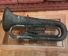 Vintage brass tuba