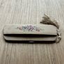 Vintage comb and mirror case petit point embroidery Image 2