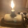 Irish whiskey stone ware bottle light postage available Image 3