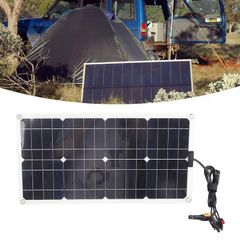 Solar Panel, 100W Solar Panel Portable Solar Board Waterproof Battery Charger 18V Output with XT60 DC Connector for, Flood & Security Lights