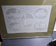 Glass Framed Irish Lace