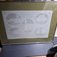 Glass Framed Irish Lace