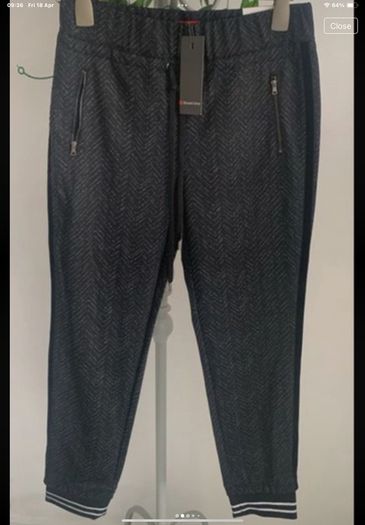 trousers bnwt street one jogger end Herringbone trousers size 12