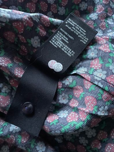 &other stories wrap around dress flowers pattern long sleeve size 12 new