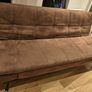 Brown clic-clac sofa bed Image 5