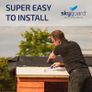 Shed Roof Kit -  Rubber Roofing Kit for Sheds & Outbuildings - Longer Lasting Alternative to Roofing Felt for Sheds (3.5m x 3.5m) Image 5
