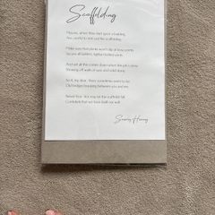 Print of Scaffolding Poem by Seamus Heaney