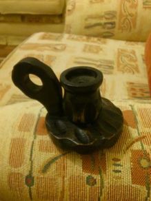 wooden candle holder very nice for sale .