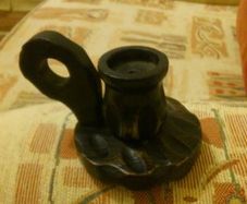 wooden candle holder very nice for sale .