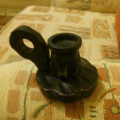 wooden candle holder very nice for sale .