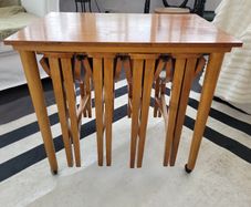 Paul Hundeva Teak Nesting Tables 5 tables in total