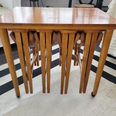 Paul Hundeva Teak Nesting Tables 5 tables in total
