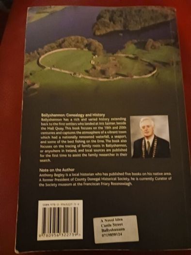 Ballyshannon / Genealogy & History/ Anthony Begley / Signed/ 1st edition/ 2011