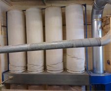 4 Bag Dust Extraction with Ducting