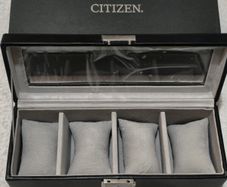 Genuine Official Citizen 4-Watch Storage Box Display Case with Key