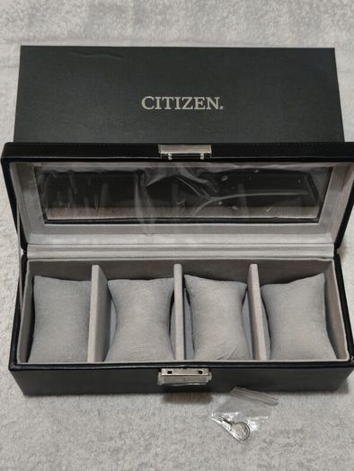Genuine Official Citizen 4-Watch Storage Box Display Case with Key