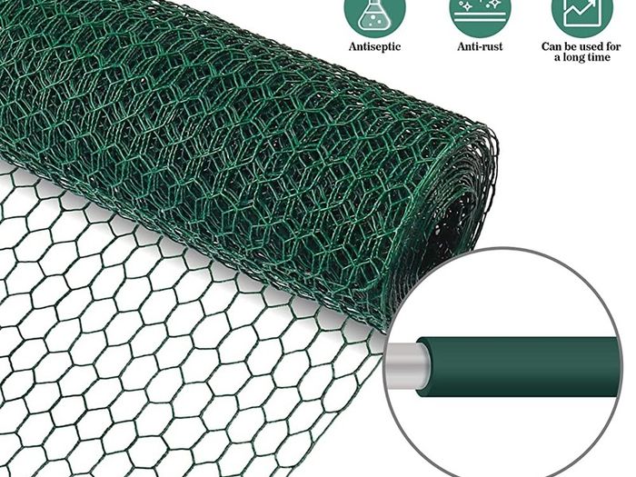 Wire Mesh Roll 0.4m x 5m, JatilEr Chicken Wire Fencingl 25mm Hole Size, Mesh Fencing Strong Tensile, Galvanised Wire Mesh Anti-Rust for Multiple Purposes In DIY and Industrial Environments (FREE POSTAGE)