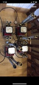 Grundfos shower pump.
