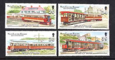 1993 Isle of Man Centenary of Manx Electric Railway Commemorative Stamps Mint Never Hinged (MNH)
