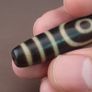 Antique Himalayan Tibetan 2 Eyes Agate Dzi Bead Amulet Pendant Image 8