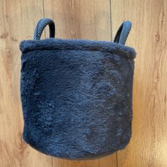 Small fluffy storage basket