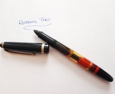 Vintage Rare Rotring Tiku Fountain Pen with box, papers