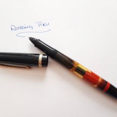 Vintage Rare Rotring Tiku Fountain Pen with box, papers