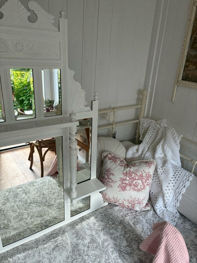 shabby chic over the mantle mirror
