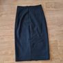 Ted Baker Black Tailored Midi Pencil Skirt Front Split Size 2 UK 10 Image 2