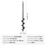 Auger Drill Bit for Planting, 7.6 x 61 cm Garden Auger Drill Bit, Spiral Drill Bit for Bulbs Planting & Holes Image 2