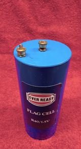 Vintage / Retro : Ever Ready Flag Cell Battery. R40