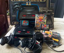 Sega Megadrive II plus games Retro console