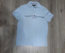 pale blue Tommy hilfiger polo shirt