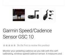 Garmin cadence sensor