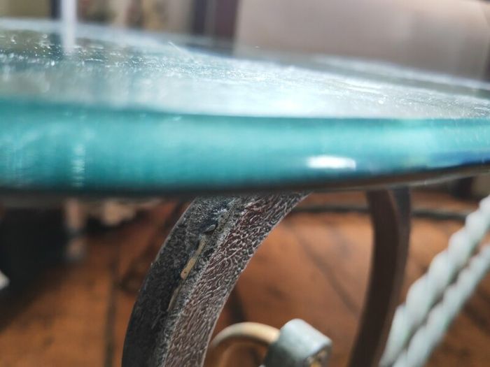leather Armchair and glass coffee table-must take both