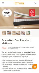brand new Emma UK Premium Pro mattress EU king size