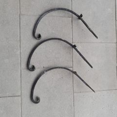 3 x Wrought Iron Extra Strong Hanging Basket Brackets