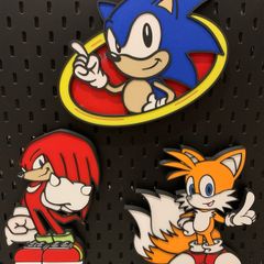 Sonic, Knuckles and Tails 3D Wall Art (Free Postage)